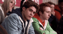 joshua bassett ricky bowen talking look stare joshua bassett ricky bowen talking look stare