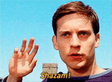 Spiderman Tobey Maguire GIF - Spiderman Tobey Maguire Shazam GIFs