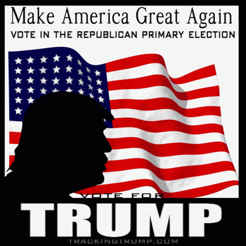 Trump Make America Great Again GIF - Trump Make America Great Again Flag Of The United States Of America GIFs