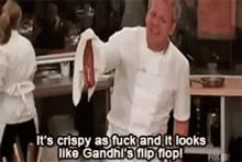 Gordon Ramsay Master Chef GIF - Gordon Ramsay Master Chef Flip Flop GIFs