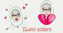 twins twin sisters broken heart sad frown