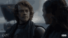 Theon On The Boat Serious Face GIF - Theon On The Boat Serious Face Grave Look GIFs