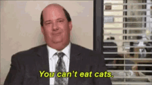 You Cant Eat Cats Kevin GIF - You Cant Eat Cats Kevin The Office GIFs