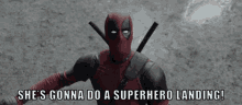 Superhero Landing Deadpool GIF - Superhero Landing Deadpool GIFs