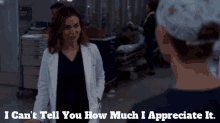 Greys Anatomy Amelia Shepherd GIF - Greys Anatomy Amelia Shepherd I Cant Tell You How Much I Appreciate It GIFs