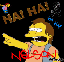 The Simpsons Nelson Muntz GIF - The Simpsons Nelson Muntz Ha Ha GIFs