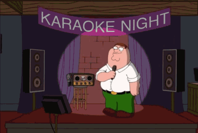 Peter Griffin Karaoke GIF - Peter Griffin Karaoke Family Guy - Discover &amp; Share GIFs