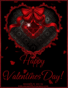gothic happy valentines day hearts