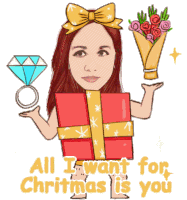 Merry Christmas All I Want For Christmas Is You Sticker - Merry Christmas All I Want For Christmas Is You Gifts Stickers