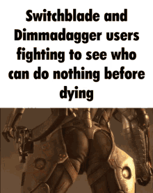 Switchblade And Dimmadagger Users Fighting To See Who Can Do Nothing Before Dying Lumiti Takahashi GIF - Switchblade And Dimmadagger Users Fighting To See Who Can Do Nothing Before Dying Lumiti Takahashi Switchblade GIFs