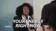 Your Energy Right Now Mignon Baker GIF - Your Energy Right Now Mignon Baker Danni King GIFs