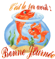 Cest Le Avril Bonne Journee Sticker - Cest Le Avril Bonne Journee Fish Bowl Stickers