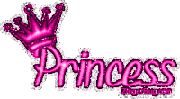 Pink Princess Sticker - Pink Princess Crown Stickers