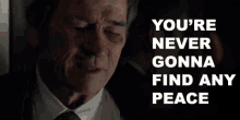 You'Re Never Gonna Find Any Peace GIF - Jason Bourne Bourne GIFs