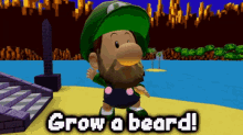 Smg4 Baby Luigi GIF - Smg4 Baby Luigi Grow A Beard GIFs