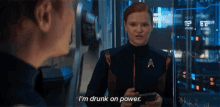 Im Drunk On Power Ensign Sylvia Tilly GIF - Im Drunk On Power Ensign Sylvia Tilly Star Trek Discovery GIFs