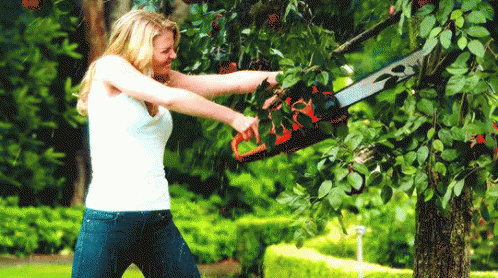 Expert Gardener GIF - Gardener Expert Chainsaw - Descubre & 