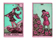 Tarot Cards The Fool GIF - Tarot Cards The Fool The Sun GIFs