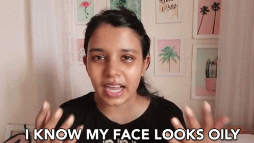 I Know My Face Looks Oily GIF - I Know My Face Looks Oily Ayushi Singh - Discover &amp; Share GIFs
