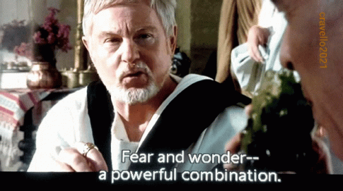 Derek Jacobi Fear And Wonder A Powerful Combination GIF - Derek Jacobi Fear And Wonder A Powerful Combination Gladiator GIFs