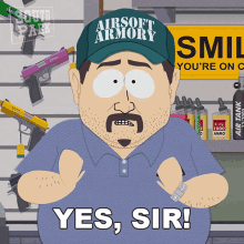 Yes Sir South Park GIF - Yes Sir South Park Help My Teenager Hates Me GIFs
