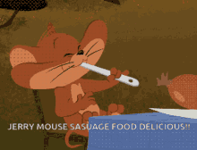 Sausage Jerry Mouse GIF - Sausage Jerry Mouse Tom And Jerry GIFs