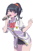 Rikka Takaranada Anime Singing Sticker - Rikka Takaranada Anime Singing Anime Sing Stickers