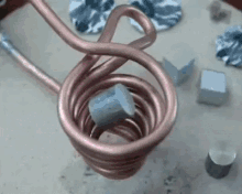 melting aluminum electromagnet science trick