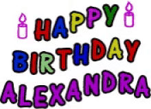 Happy Birthday Alexandra GIF - Happy Birthday Alexandra Happy Birthday Alexandra GIFs
