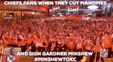 Gardner Minshew Patrick Mahomes GIF - Gardner Minshew Patrick Mahomes Chiefs Fans GIFs