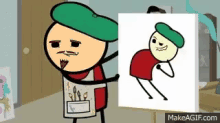 Painting GIF - Painting Cyanide And Happiness Moves Dance GIFs