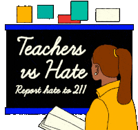 Teachers Vs Hate Report Hate Sticker - Teachers Vs Hate Teachers Report Hate Stickers