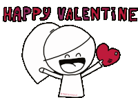 Madebyminka Happy Valentine Sticker - Madebyminka Happy Valentine Love You Stickers
