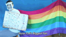 Some Fans Are Just Extreme Nyan Cat Ftw GIF - Nyan Cat Fan Nyan Cat Funny GIFs