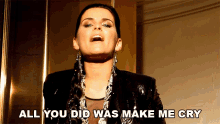 All You Did Was Make Me Cry Nelly Furtado GIF - All You Did Was Make Me Cry Nelly Furtado Fuerte Song GIFs