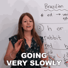 Going Very Slowly Emma GIF - Going Very Slowly Emma Learn English With Emma GIFs