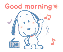 snoopy morning