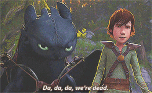 How To Train Your Dragon Hiccup GIF - How To Train Your Dragon Hiccup Da Da Da Were Dead GIFs