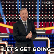 Lets Get Going Gerry Dee GIF - Lets Get Going Gerry Dee Family Feud Canada GIFs