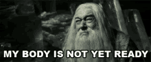 Not Ready GIF - Gandalf My Body Is Not Ready Crying GIFs