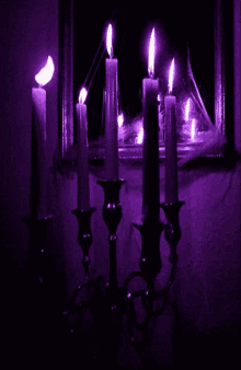 Lila Kerzen Purple GIF - Lila Kerzen Purple Candles GIFs