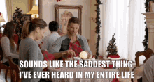 Andrew Walker Snowed Inn Christmas GIF - Andrew Walker Snowed Inn Christmas Saddest Thing I Ever Heard GIFs