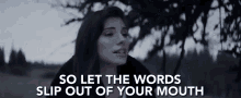 so let the words slip out of your mouth so tell me let me know the words music video christina perri