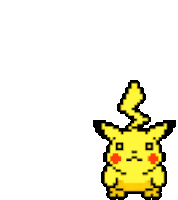 Pikachu Run Sticker - Pikachu Run Anime Stickers