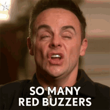 So Many Red Buzzers Anthony Mcpartlin GIF - So Many Red Buzzers Anthony Mcpartlin Britains Got Talent GIFs
