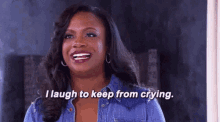 Laugh To Keep From Crying Kandi Burruss GIF - Laugh To Keep From Crying Kandi Burruss Rhoa GIFs