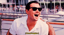 Good One GIF - The Wolf Of Wall Street Leonardo Di Caprio Forced Laughter GIFs