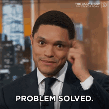 Trevor Noah Problem Solved GIF - Trevor Noah Problem Solved Daily Show GIFs