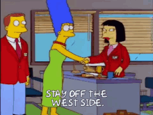 Stay Off The Westside Simpsons GIF - Stay Off The Westside Simpsons GIFs