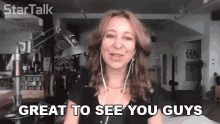 Great To See You Guys Janna Levin GIF - Great To See You Guys Janna Levin Startalk GIFs